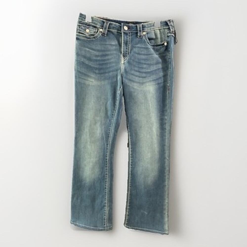 TRUE RELIGION Becca Mid Rise Bootcut Jeans Blue Womens Size 32